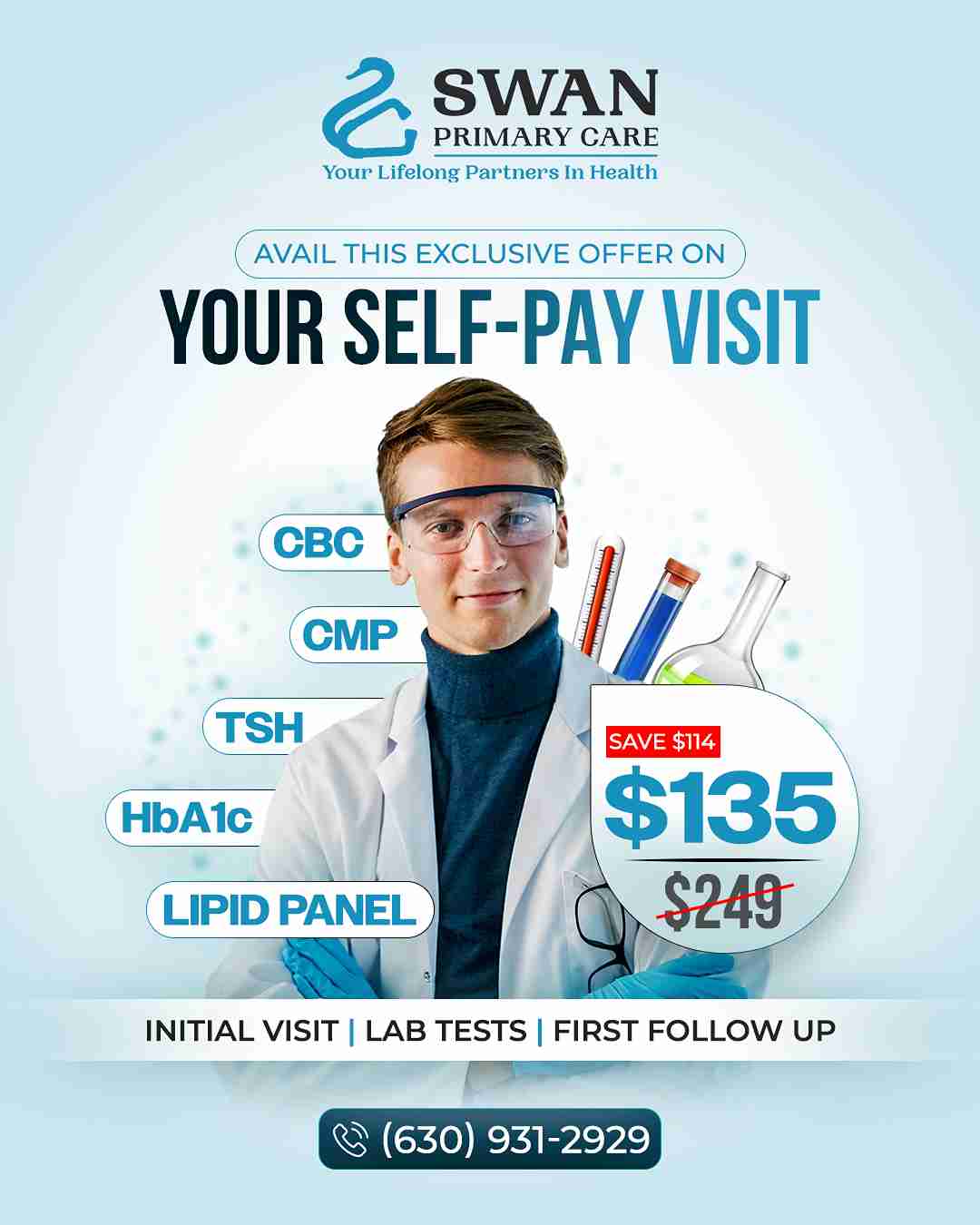 Medical equipment for blood work representing diagnostic lab tests near Bloomingdale.