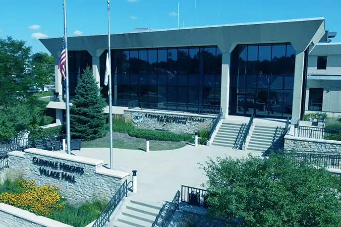 Glendale Heights Village Hall landmark for Swan Primary Care comprehensive medical services area